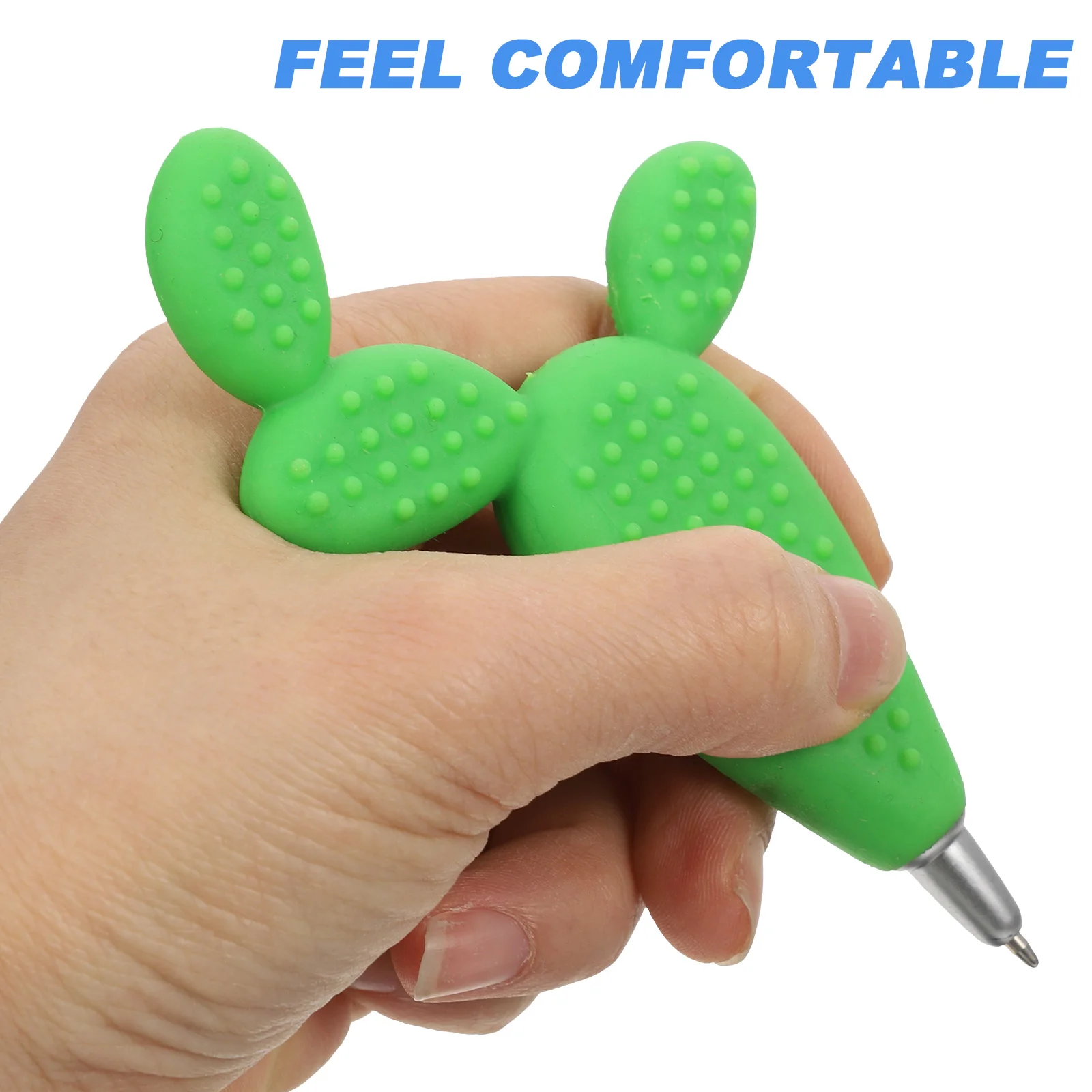 

2 шт., шариковая ручка из силикагеля, милый дизайн с ананасом, канцелярские принадлежности для детей, студентов, подписи, бонсай, кактус