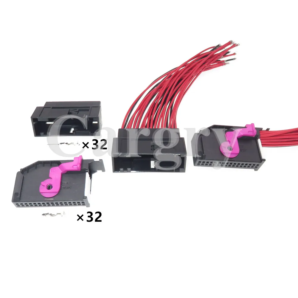 1 Set 32P Auto Central Control Instrument Electrical Plug 1719057-3 2050723-3 AC Assembly Car Cable Socket