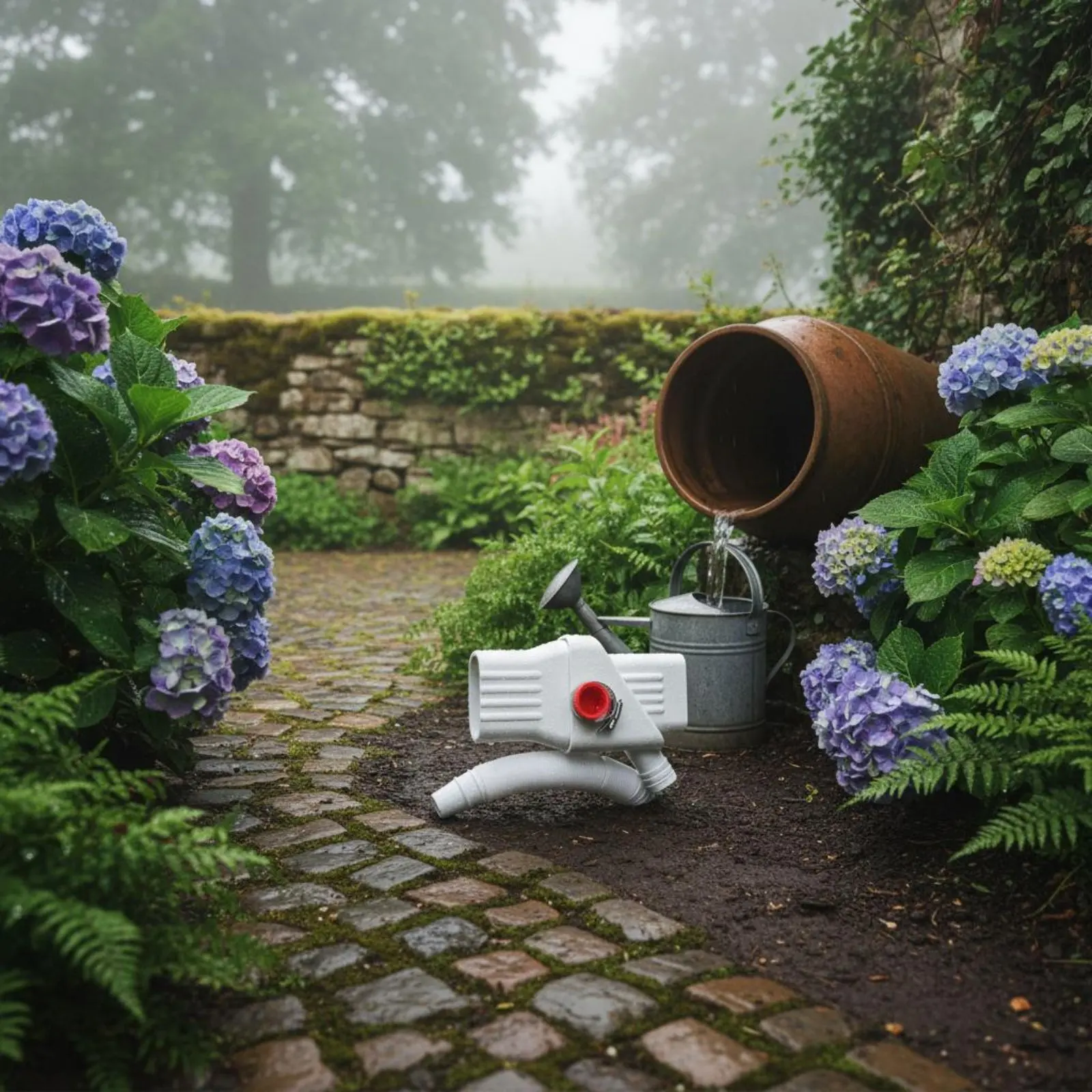 Rainwater Collection System Includes Accessories Gutter Downspout Diverter Rainwater Collector Filter Outdoor Water Gear PVC