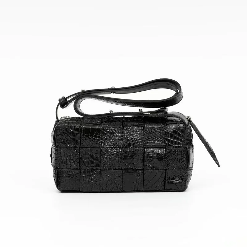 2025 Natural crocodile skin women's shoulder bag PDD005