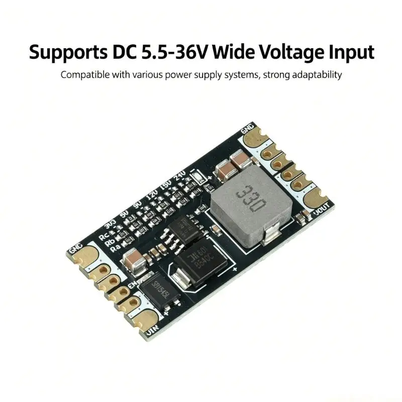 TPS5450 Electronics Power Regulator Board with Clean Supply Behavior