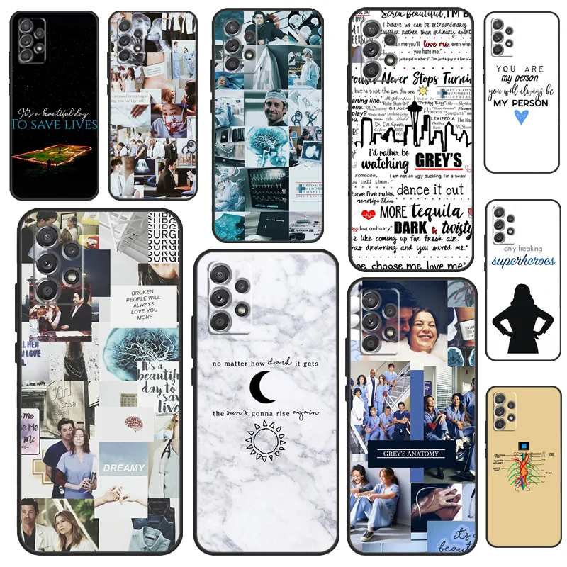 Greys Anatomy Fundas For Samsung A53 A33 A23 A13 A73 A12 A22 A32 A42 A52 A72 A50 A51 A71 A14 A34 A54 Case