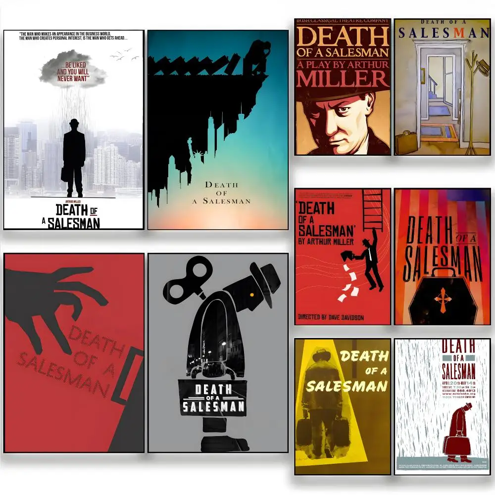 Play Tragedy Drama Death Of A Salesman Poster Wall Art Painting for Living Room Home Decoration and Holiday Gifts