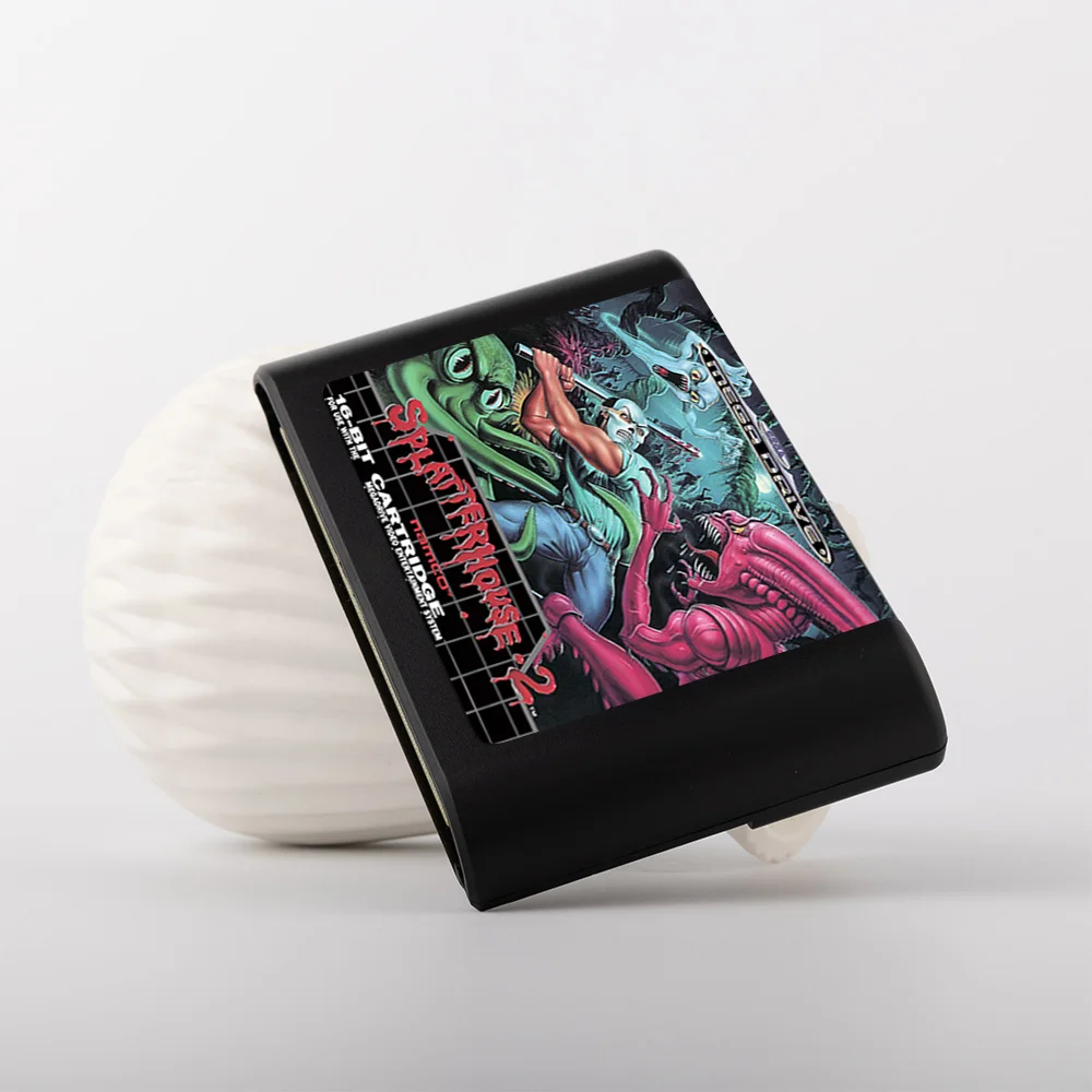 Retro Splatterhouse 2 16bit  game cartridge EUR Version for Sega Megadrive video game consoles