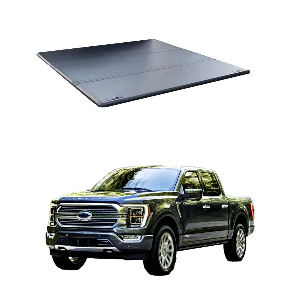 High Quality Hard Tri-fold Truck Bed Pickup Tonneau Cover For Ford F150 accessories