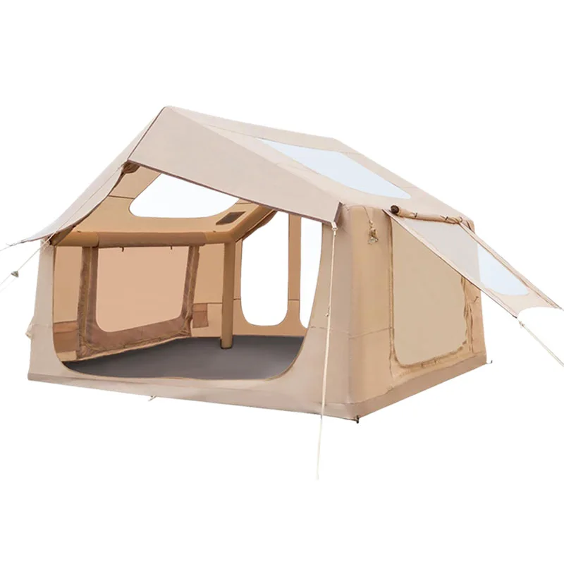 8㎡ Inflatable Camping Tent Portable Ridge Tent Sunshade Rainproof Outdoor Tent for Hiking Travel