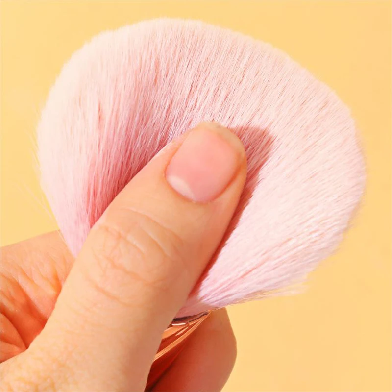 Large Soft Blusher Brush Fluffy Loose Powder Makeup Brush Pretty Waist Designed Nail Art Dust Cleansing Brush Cosmetic Tool