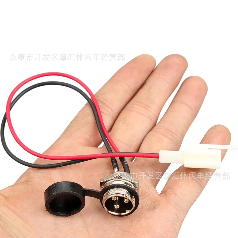 Mini Motorcycle Scooter E-Bike Electric Three Wheeled Small Four Wheeled Vehicle Charging Equipment Cable Connector Connector