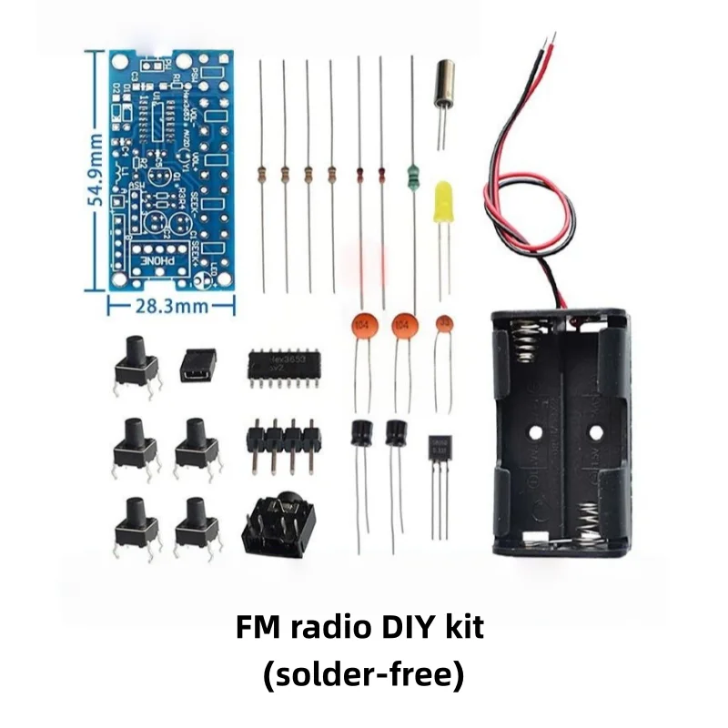 طقم راديو FM 76 ~ 108 ميجا هرتز طقم تدريب DIY