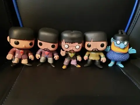 the Beatles John Lennon Paul Geogre Ringo Blue singer limited collection Vinyl Dolls Figure Model Toys