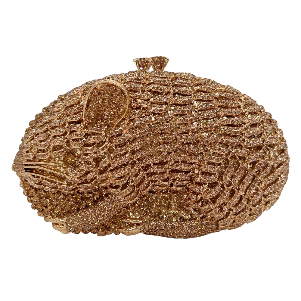 

High Quality Luxury Mouse Styling Money Bag Mobile Phone Diamond Bag, Diamond Wedding Party, Handbag, Evening Bag,Crystal Clutch