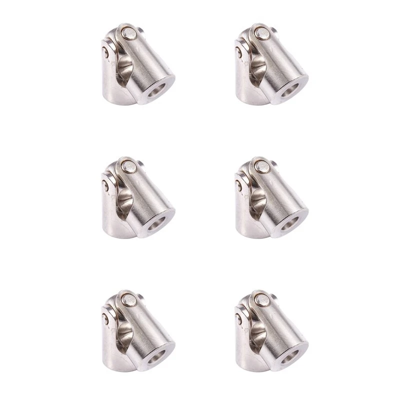 6X RC Model Ship Rotatable Mini Universal Joint Joint Connection 4Mm To 3Mm