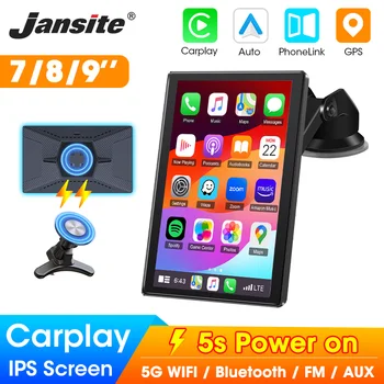 מסך מולטימדיה אוניברסלי לרכב עם Apple CarPlay ו-Android Auto אלחוטי