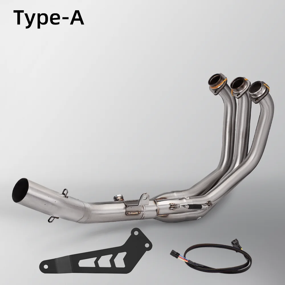 

Slip On pour FZ-09 MT-09 MT-09 51mm motorcycle stainless steel front link sliding into exhaust pipe