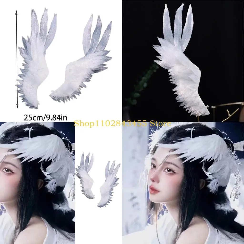 49mc-1-ペアエレガントなレディースヘアクリップメイクアップ洗顔ヘアピンステージパフォーマンス用