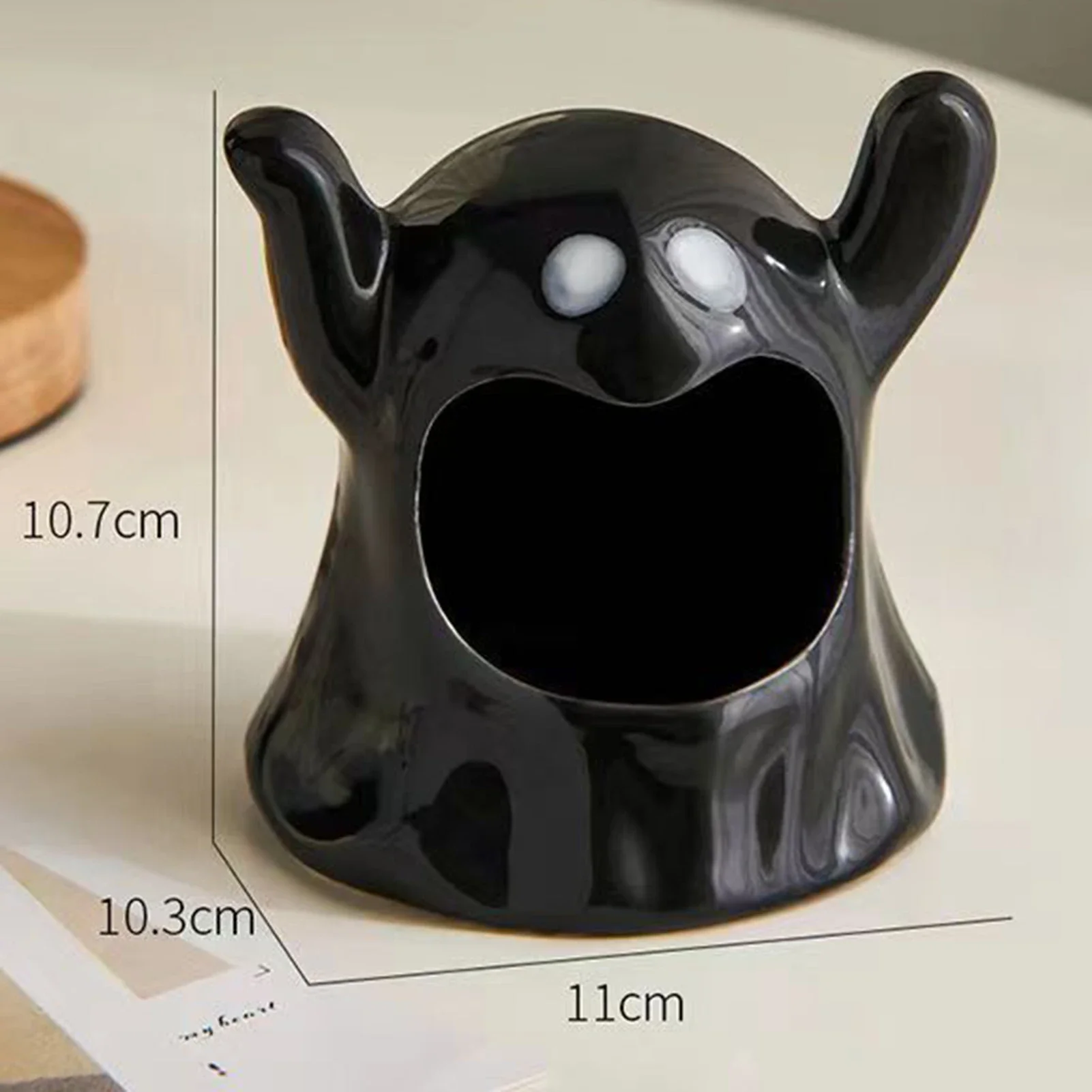 Ceramics Ghost Candle Holder Cute Halloween Candle Holder Home Table Candlestick Holder Decor Aroma Holder For Home Party Decor