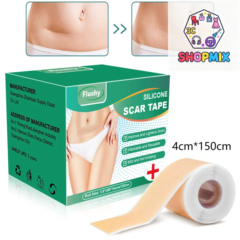 

Professional Silicone Scar Sheets Scars Treatment Reusable Silicone Scar Strips Type For Keloid C-Section Surgery Burn