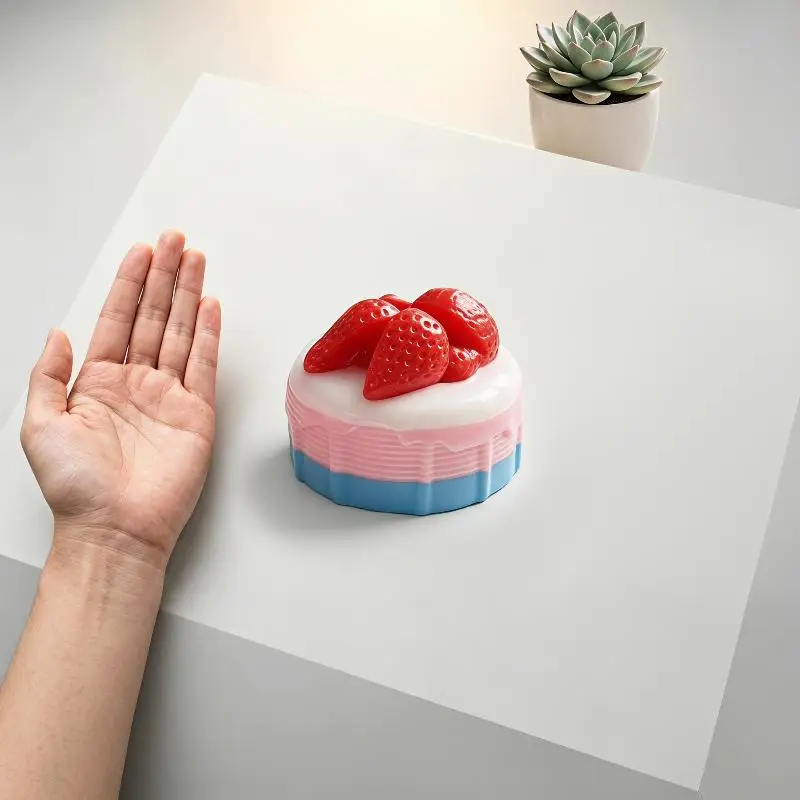 Soft  Stress Relief Toy Cute Strawberry Mousse Cake Fruit Dessert Design Squeeze Fidget Toy for Travel Relaxation