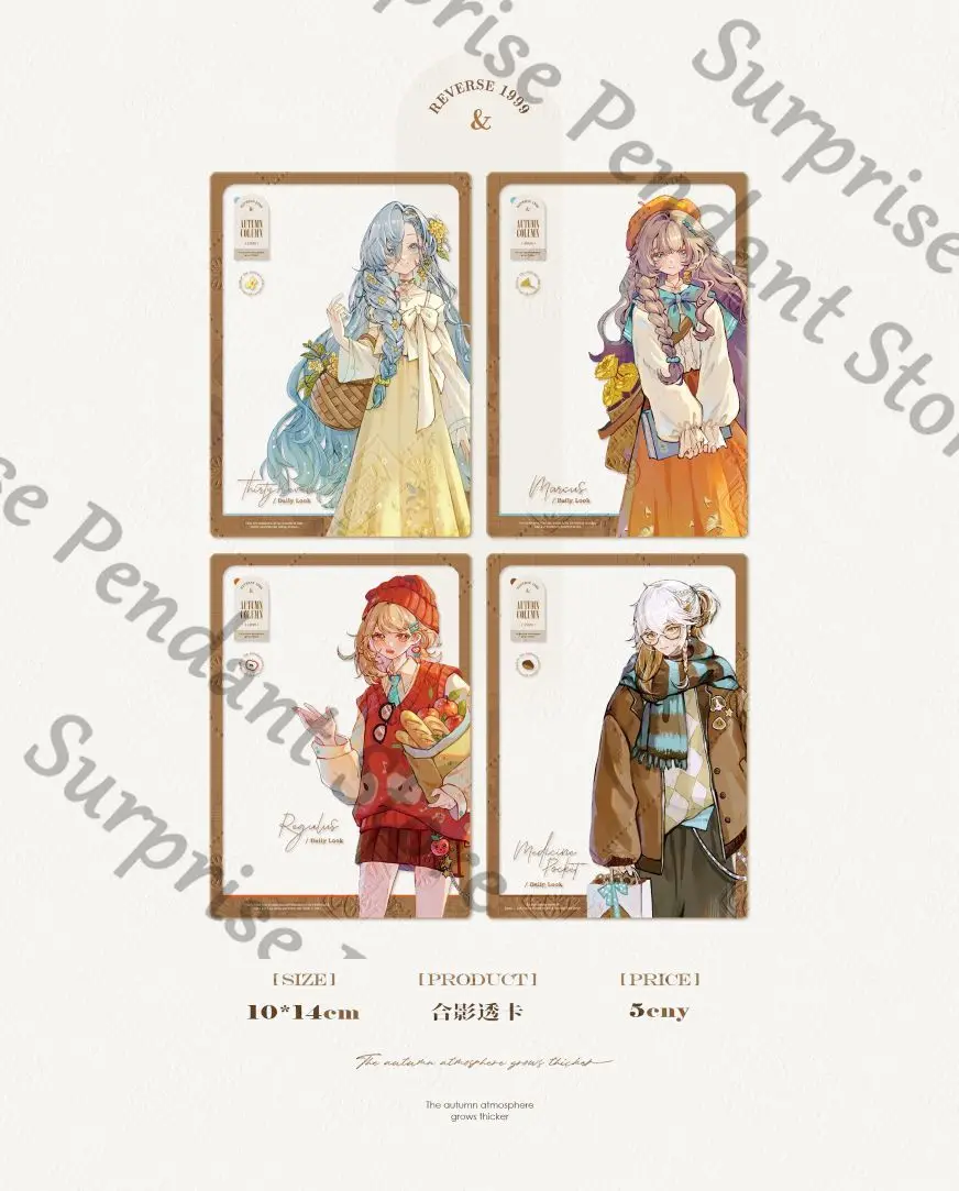 Presale Reverse:1999 Game Ambitus 37 Marcus Regulus lencana liontin kertas berwarna tingkat penampilan tinggi ornamen meja