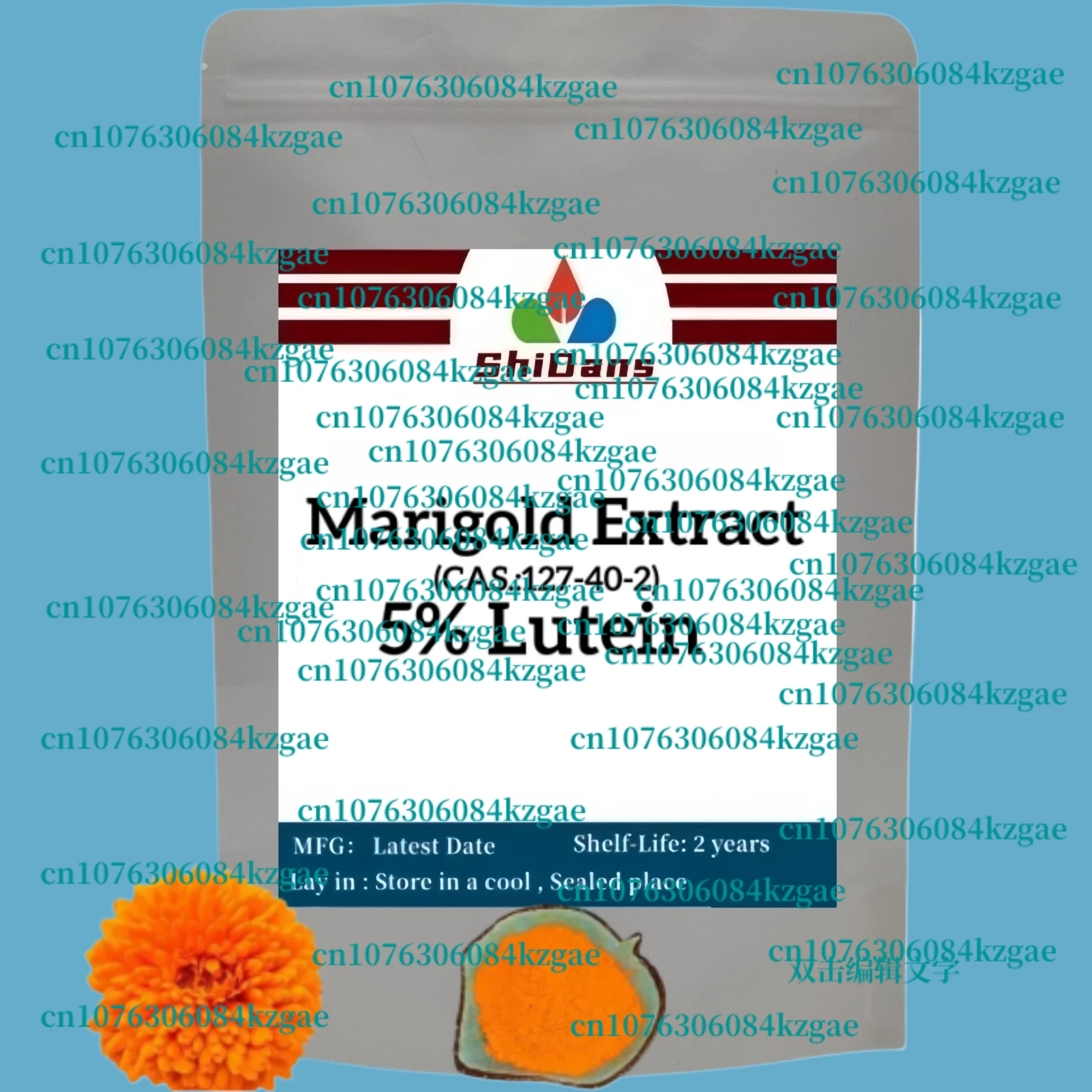 Paquete de proporción de extracto de caléndula personalizado, embalaje a granel, bolsa de papel de aluminio
