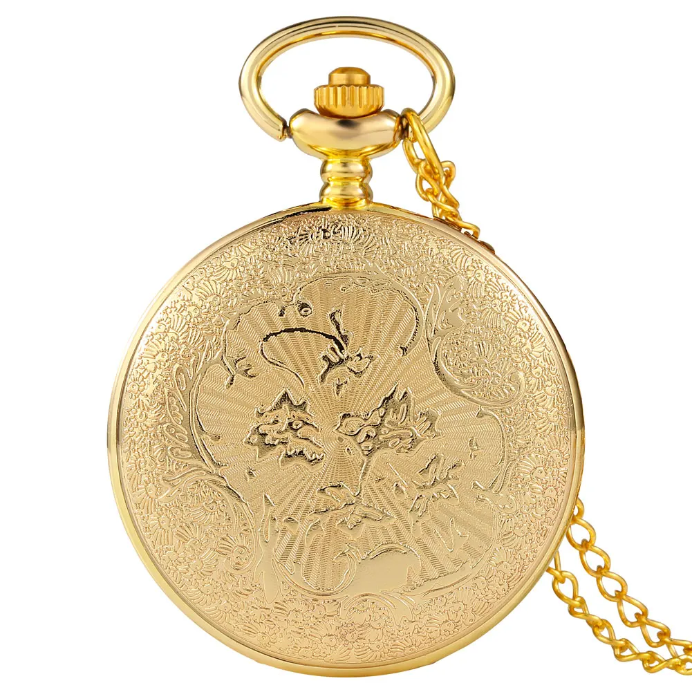 아라비아 숫자 라운드 다이얼 골든 쿼츠 포켓 시계 80cm 체인 빈티지 체인 펜던트 포켓 시계 남녀 선물