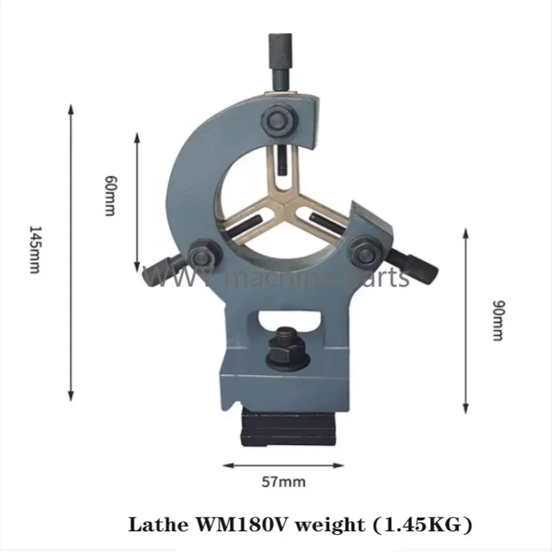 Imagem -02 - Mini Torno Centro Frame Tool Holder Estável Madeira Metal Torno Suporte Acessórios Household Tool Wm180v Wm210v