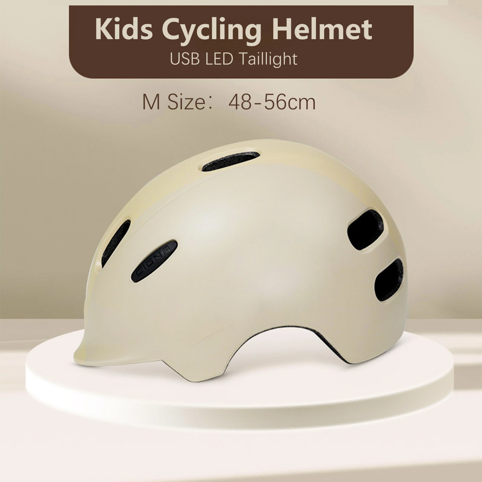 Kids Helmet Cycling Multi Colors Road Bike Capacete EPS USB Led Light Bicycle Helmet with USB LED Taillight for Boy Girl 48-56cm