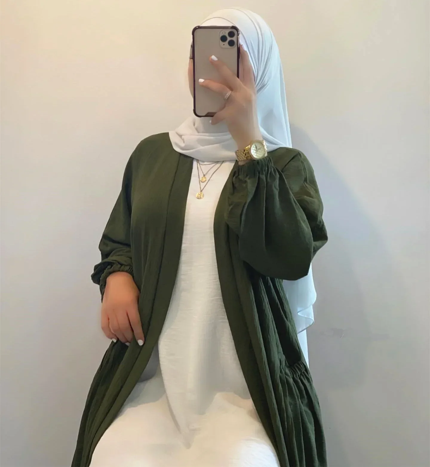 Plain Abaya Muslim Kimono Femme Musulmane Turkey Crepe Abayas for Women Dubai Hijab Dress Ramadan Eid Islam Clothes Kaftan Robe