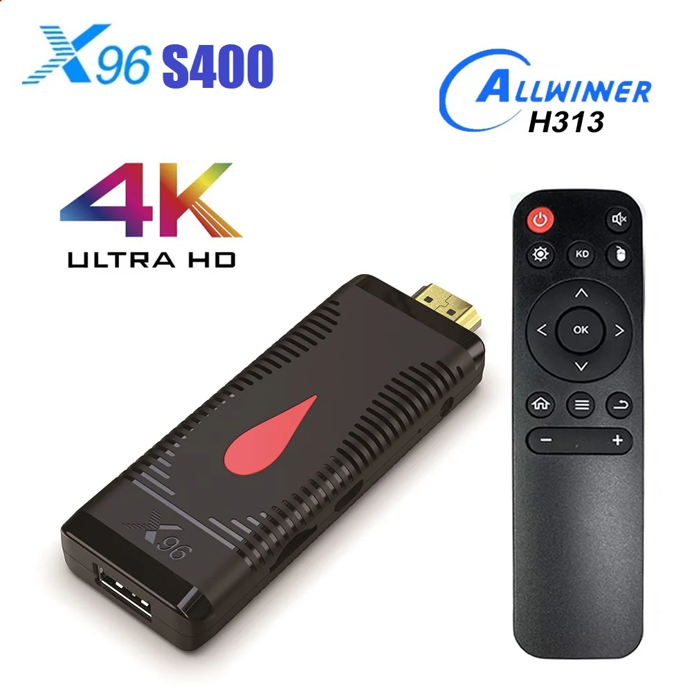 

Смарт-ТВ X96 S400, Allwinner H313, 4 ядра, 4K, Android 10