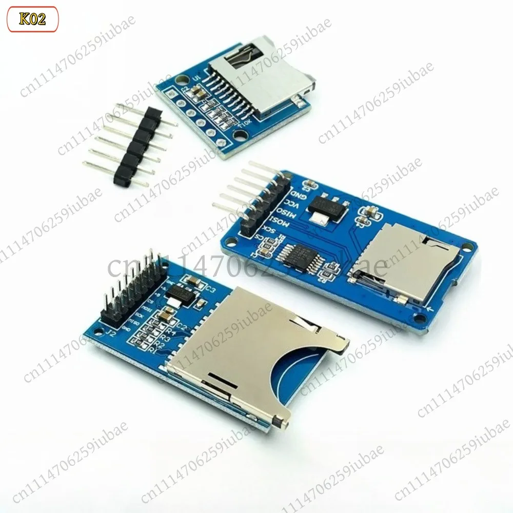 2Pcs Mini Micro SD Card Module SPI Interface TF Card Reader for Arduino Raspberry Pi, Replacement Parts