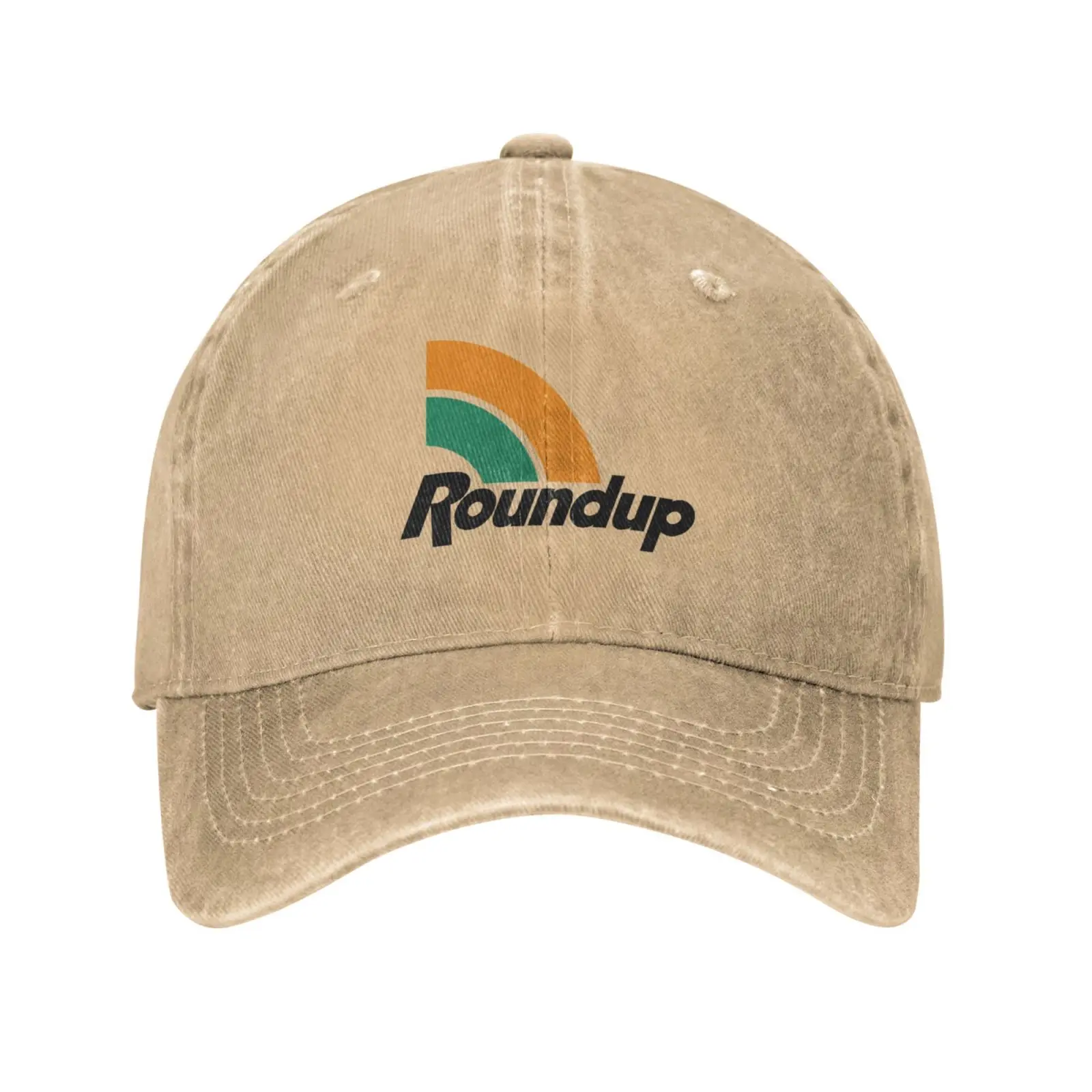 Roundup Logo Kwaliteit Denim Cap Gebreide Muts Baseballpet