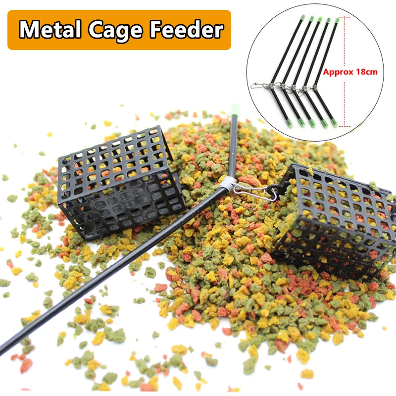 

4PCS 30/40/50/60G Carp Fishing Feeder Metal Cage Feeder Carp Bait Anti Tangle Leger Booms Carp Fishing Terminal Tackle Equipment