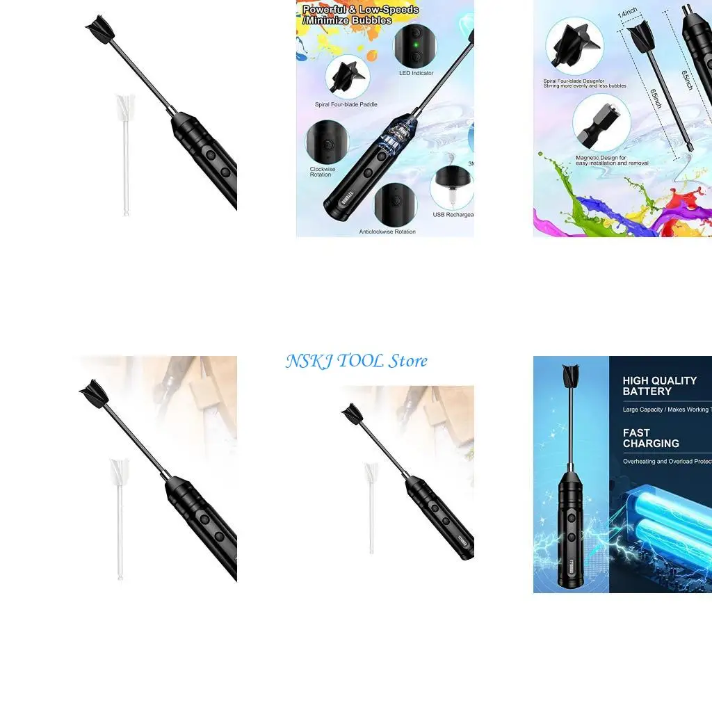 

L8RC Epoxy Resin Mixer Handheld Electric Epoxy Mixer For Minimizing DIY