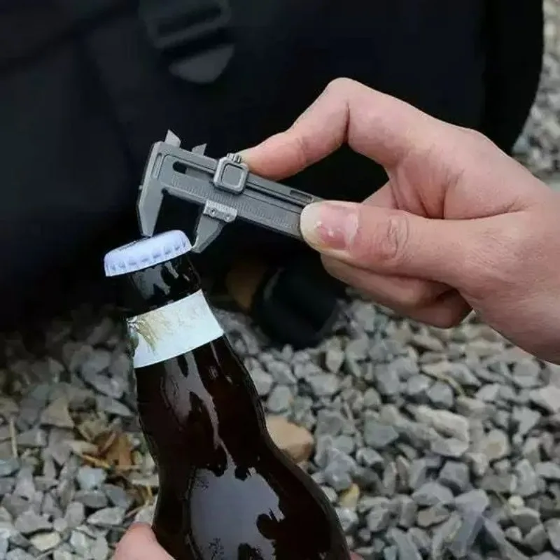 Titanium alloy mini vernier caliper new edc multi-functional combination tool movable wrench bottle opener window breaker