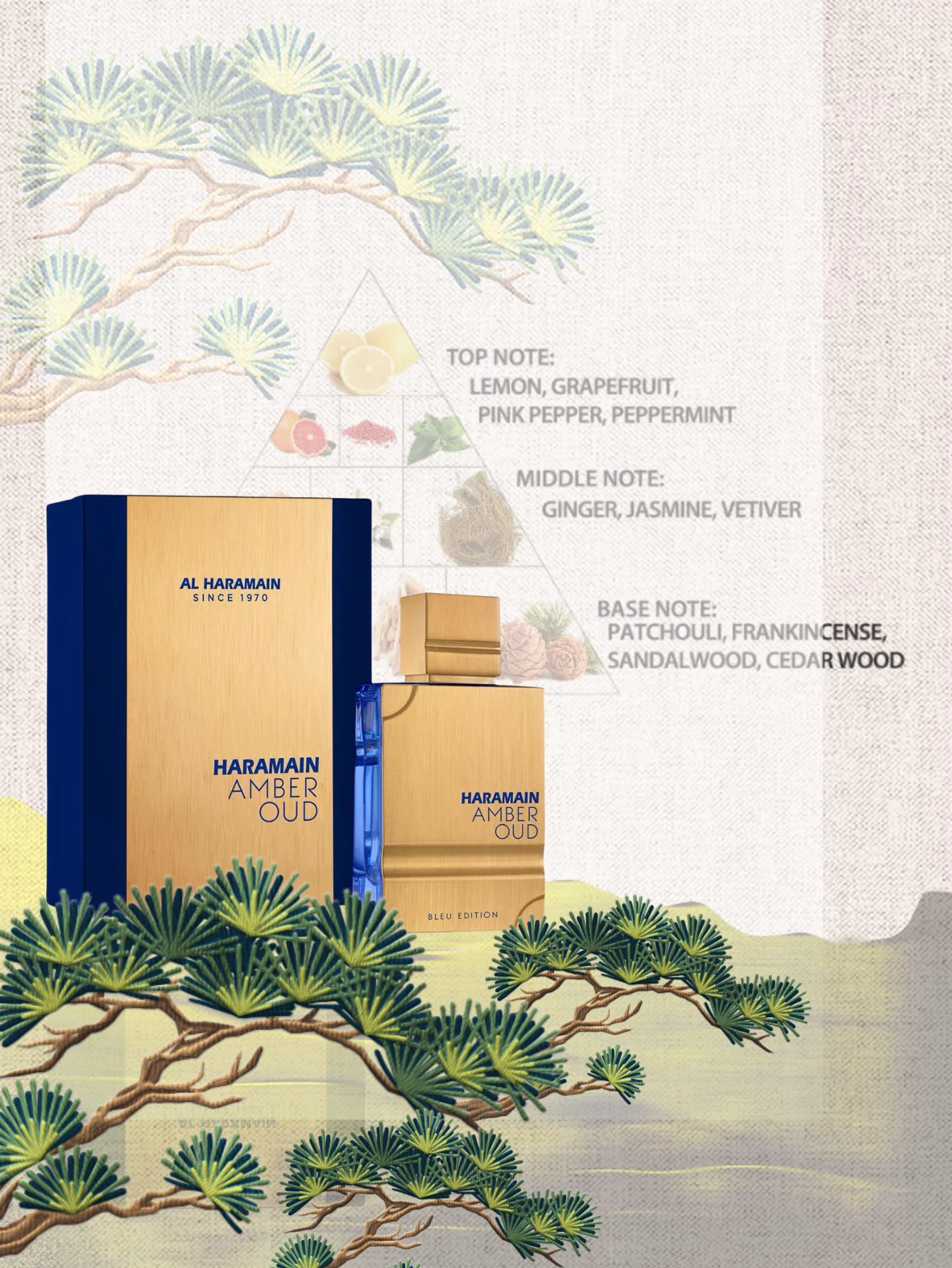 Al Haramain Amber Oud Blue Edition EDP 60 مل كهرمان طازج وودي طويل الأمد هدية كولونيا للرجال لعيد الميلاد والهالوين #6