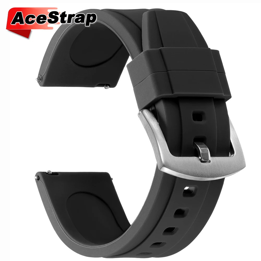 Soft Rubber Watch Strap 20mm 22mm for Seiko Bracelet for Rolex Sport Silicone Band Women Men Waterproof Wristband Accessories