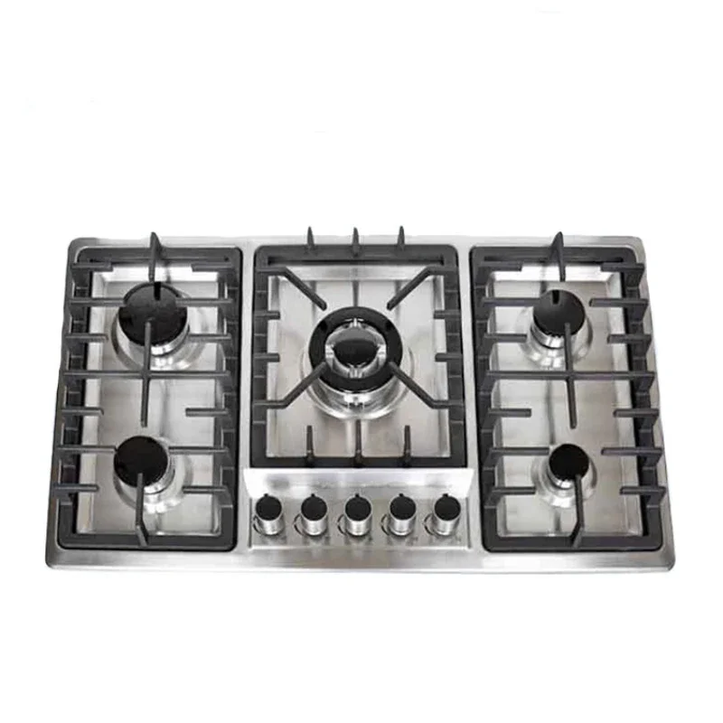 European Style Modern Household Flame-out Protection Built-in 5 Burner Gas Stove