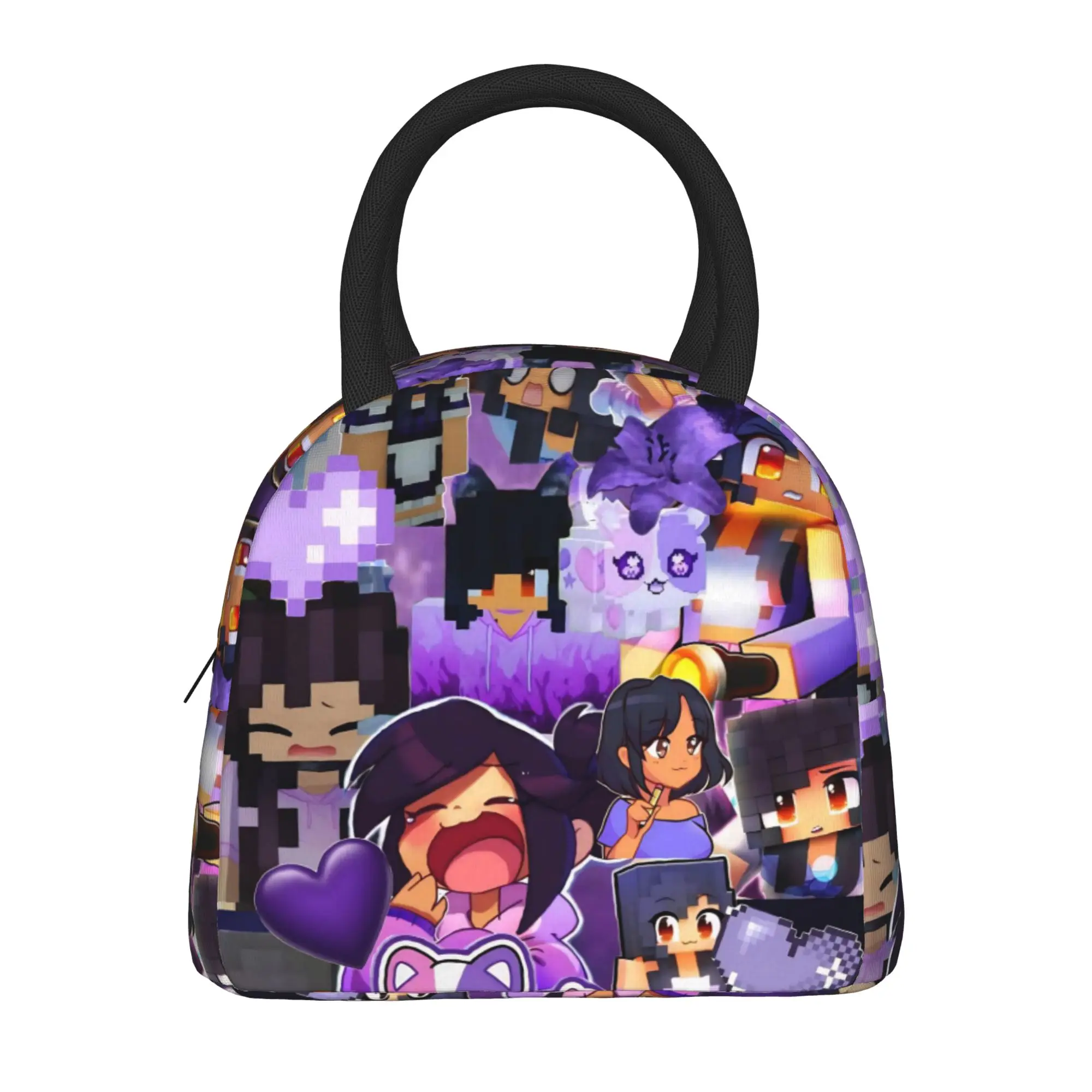 Insulated Lunch Boxes A-Aphmau Cartoon Merch  Lunch Container Fashion Thermal Cooler Lunch Box For Picnic