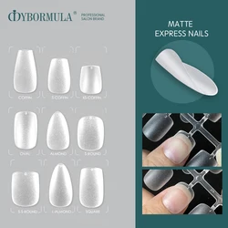 MYBORMULA 120pcs Full Matte Super short Nail Tips Full Coverage Press on nail xs xxs Fake nail for Flat Small Nail Bed Extension