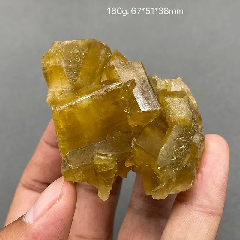 100% natural Big yellow Large crystal barite and fluorite rough mineral specimen healing crystal gem Home decorations collect - Image 3