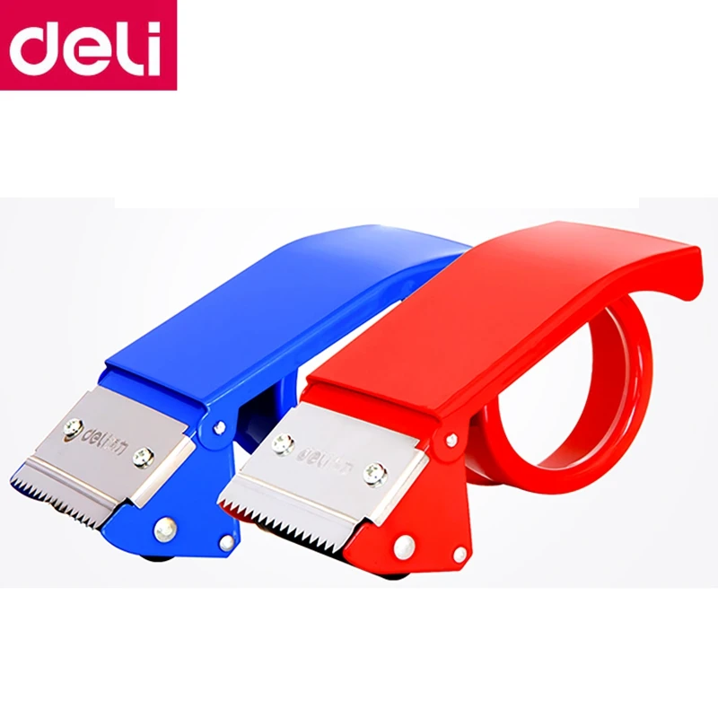 

Deli 0823/0824, металлическая ручная лента, стандартный диспенсер для ленты макс. 60 мм и 48 мм, синий, красный цвет на выбор