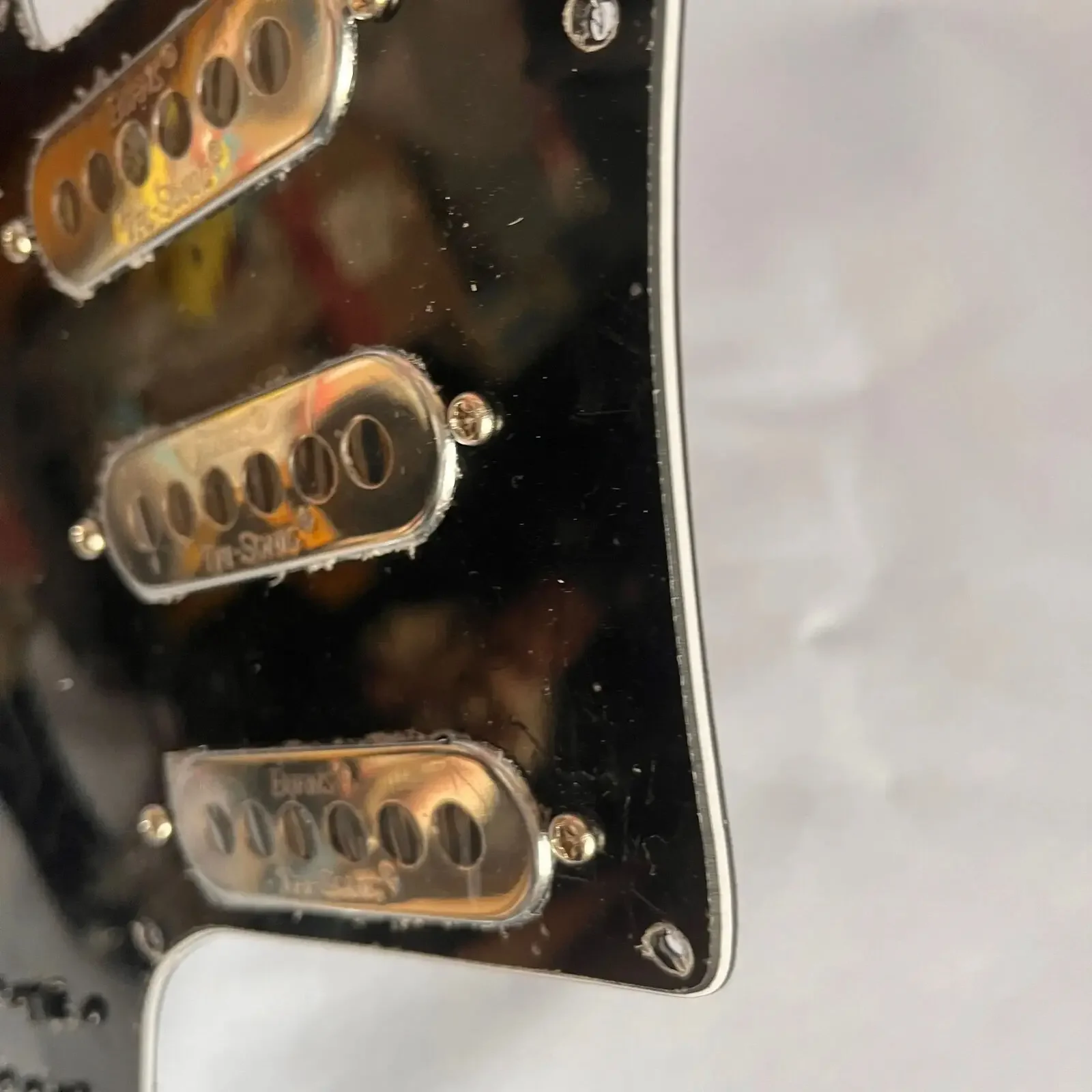 Juego de golpeador cargado precableado para guitarra SSS derecha e izquierda, accesorios para pastillas BM Burns Tri-Sonic