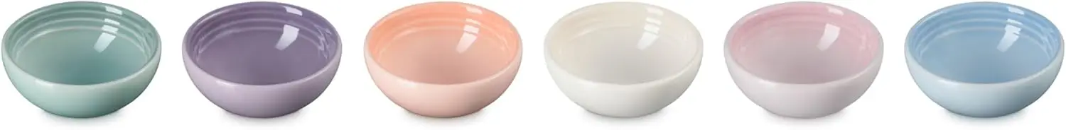 

Набор из 6 керамических чаш для закусок в пастельных тонах, прочные и элегантные, для использования на кухне