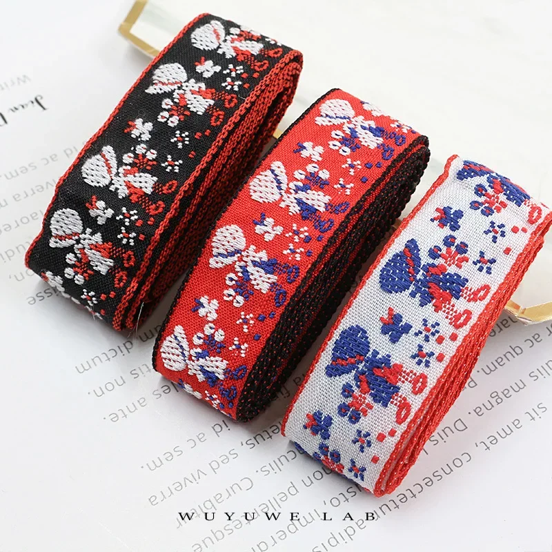 

10 м/лот, красочная этническая жаккардовая вышивка, кружевная лента для маленьких девочек, лента «сделай сам», национальный костюм, швейные аксессуары, декабрь