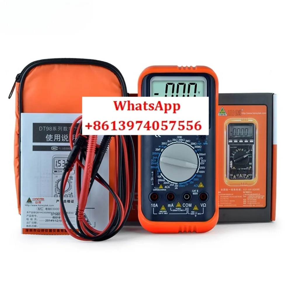 

Цифровой мультиметр Shanchuang DT9801/9802/9804/9808/9806, автоматический мультиметр, цифровой измеритель емкости