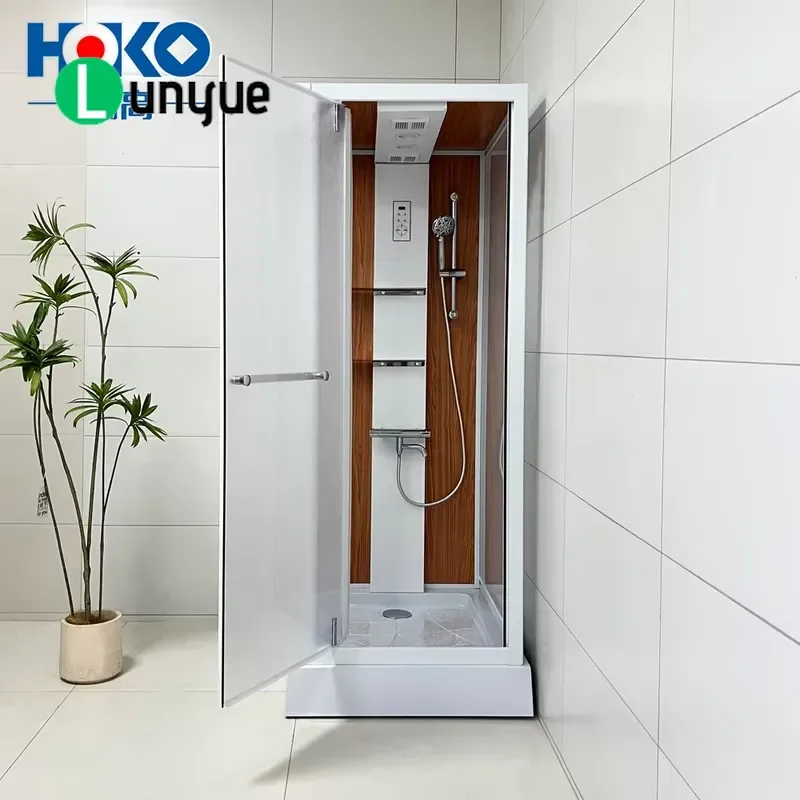 Luxury White Modern Aluminum Alloy Glass Shower Door for Bathroom Steam Room Frameless Sliding Partition Waterproof Easy