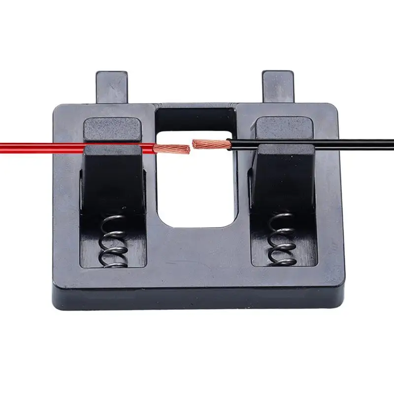 

Wire Soldering Clamp ABS Soldering Bench Fixture Welding Wire Fixture 3D Printer Part For Thick And Thin Wire Clamps Cable Clamp