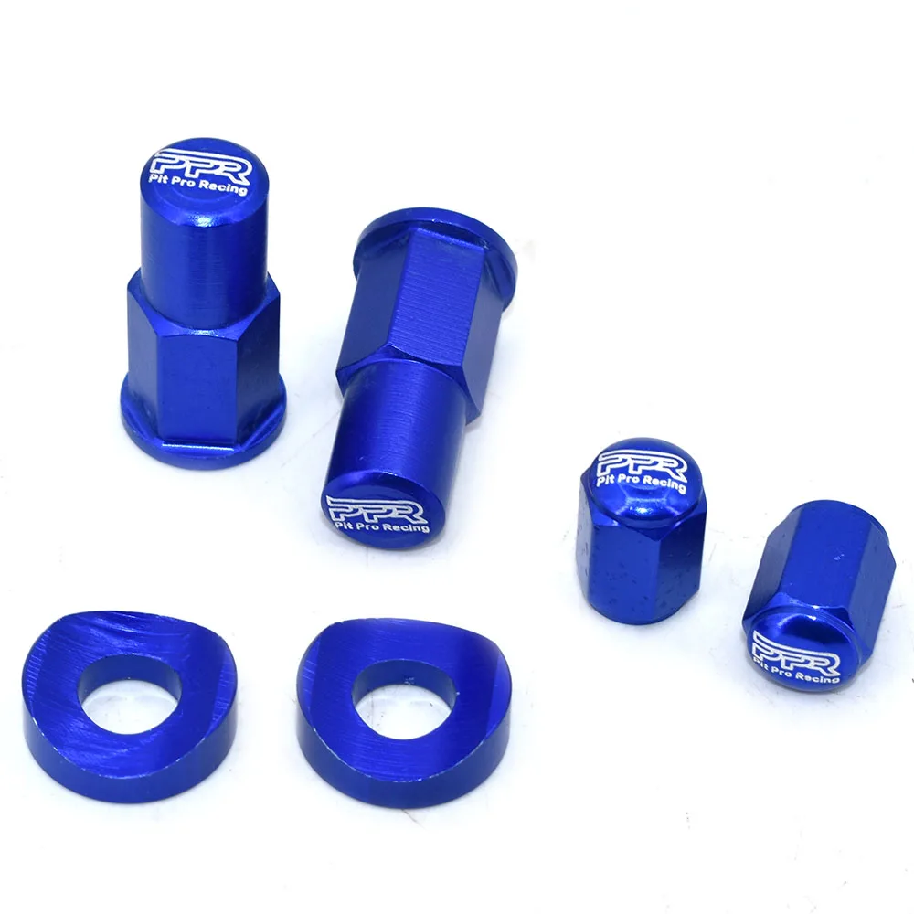 Dirt Bike Rim Lock Nuts Bolts Spacer Motocross Valve Cap For CRF 250R 450R 250X 450X 250 450 450RX 250RX CR 125 250 CR250