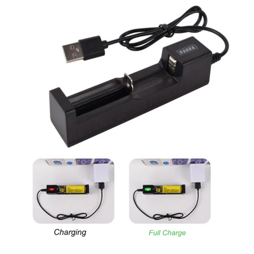 Universal 18650 Battery Charger Smart USB Chargering for Rechargeable Lithium Battery Charger Li-ion 18650 26650 14500 17670