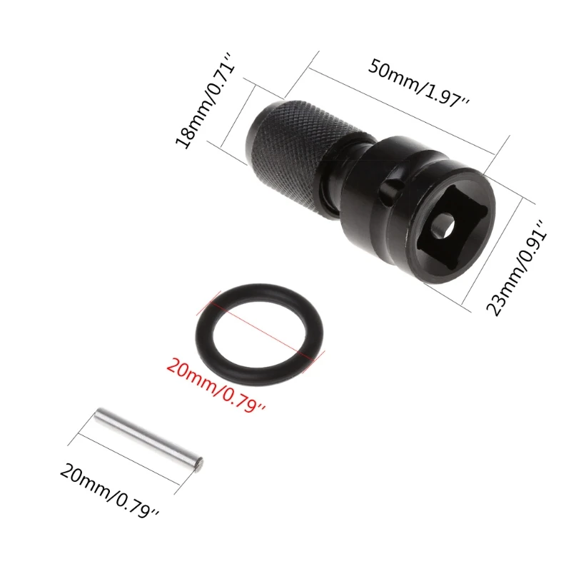 "Ổ 1/4" Chuôi Lục Giác Chuyển Đổi Phát Hành Nhanh Chuck Vít Adapter Thả Vận Chuyển